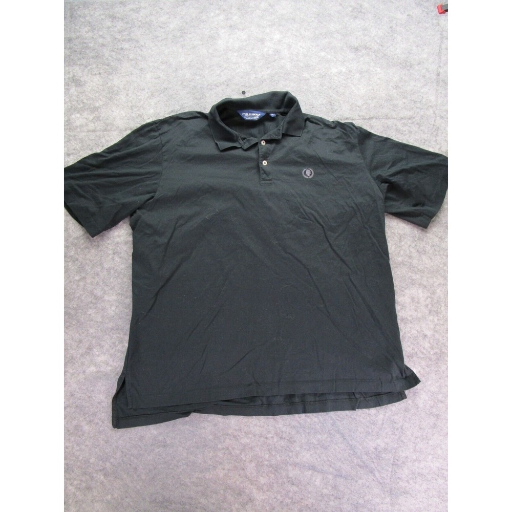 Polo‎ Golf shirt Mens XL Black logo Pima cotton PRL Extra large